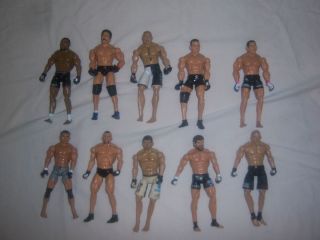 of 10 UFC Action Figures Lesnar Rashard Evans Lidell and More