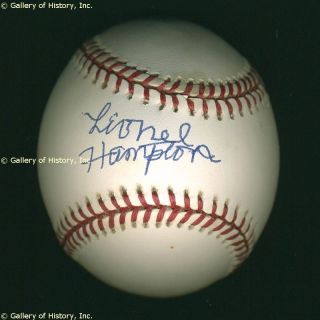Lionel Hampton Baseball Signed