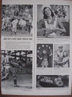 1941 Lifesavers Life Savers Candy Ad Cola Flavored