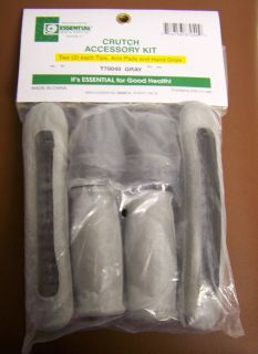 Accessory Kit 2 Each Tips Arm Pads and Hand Grips Color Gray