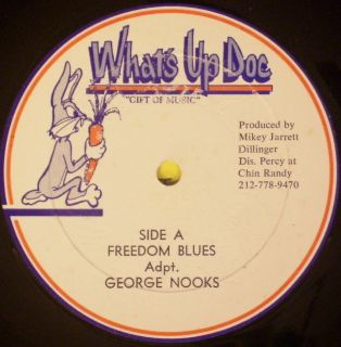 LP Reggae George Nooks Freedom Blues Whats Up Doc Records Listen