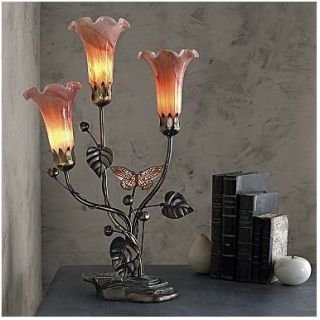 Dale Tiffany Butterfly Lily Table Lamp New 21 1 4H