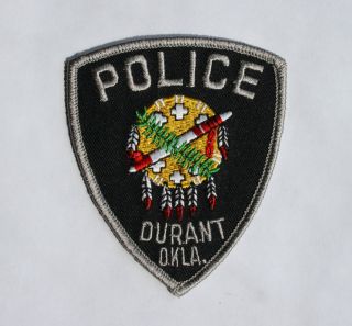 Old Durant Police Patch Oklahoma OK Unused Condition