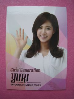 SNSD Girls Generation SM Town Live World Tour Trading Photo Card Yuri