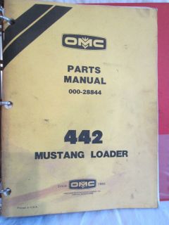 442 Mustang Loader Parts Manual Skidloader
