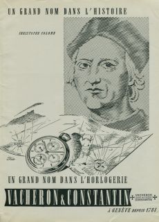1944 Vacheron Constantin Watch Company Vintage Swiss Ad Suisse Advert
