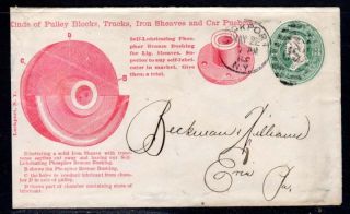 1883 Lockport New York Advertising Cover to Erin