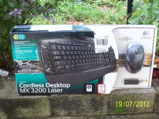 Cordless Desktop MX 3200 Laser Logitech Keyboard and Mouse Never Used