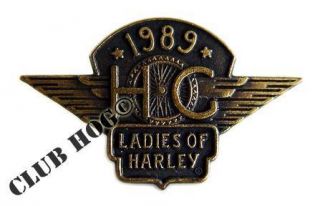 Ladies of Harley Vest Jacket Pin Harley Owners Group Loh Hog