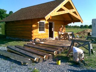 Handcrafted Log Cabin Log Home Log Shell