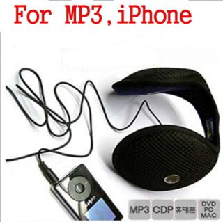 Earplug Headphones Listen to Music Black for MP2 iPhone iPod