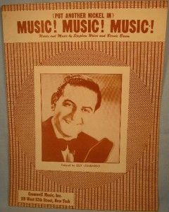 Vintage 1950 Music Music Music Sheet Music Guy Lombardo