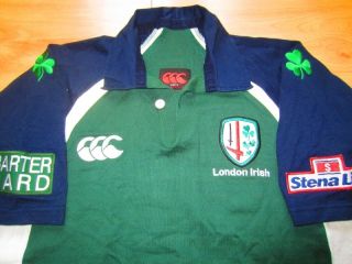 LONDON IRISH Canterbury VINTAGE Rugby 2003 2004 PLAYER ISSUE Shirt NEW