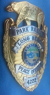 Long Beach California Park Ranger Obsolete Badge