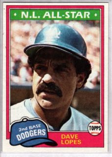Dave Lopes 1981 Topps 50