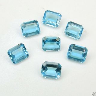 Sky Blue Topaz Emerald Cut Gemstone Loose 5mm x 3mm