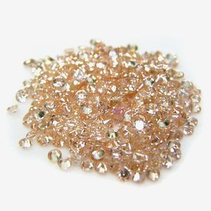 Round 3mm Champagne CZ Cubic Zirconia Loose Stone Lot
