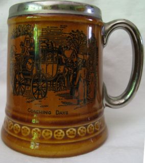 Vintage Lord Nelson England Pottery Mug Coaching Days