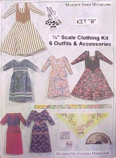 ¼ Scale Fabric Clothing Kit B by Lori Ann Potts