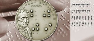 EK 200th Birthday Louis Braille Silver Coin