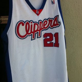 Authentic Darius Miles 21 Los Angeles Clippers Champion Jersey Griffin