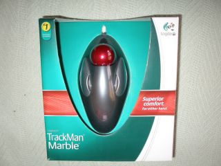 Logitech Trackman Marble 910 000806 Gray USB Wired Optical Mouse