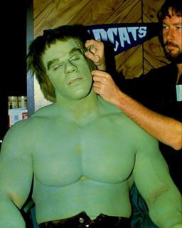 Lou Ferrigno SHIRTLESS Hulk Unpub Photo 2 Make Up Room