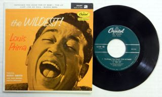 LOUIS PRIMA EP The Wildest CAPITOL Picture Sleeve VG++ / NM