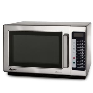 Amana RCS10TS 1000 Watt Commercial Microwave with Push Button Controls