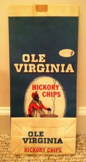  Hickory Chips Bag 1940s PHILLIPS PLANT LOVINGSTON VA ADVERTISING