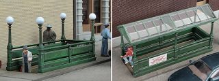 Subway Entrance Classic or Modern Style 2 Pack City Scene Kit