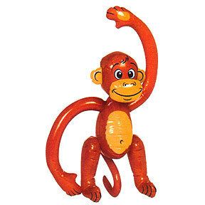 Luau Party Supplies Inflatable Fun Monkey Decoration