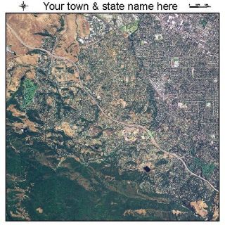 Los Altos Hills California Aerial Photography Map CA Po