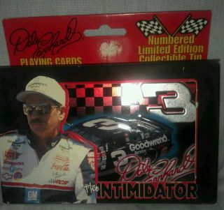 Dale Earnhardt Numbered Limited Edition Collection Tin Playing Cards