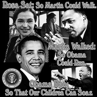 Obama Martin Luther King Rosa Parks SAT T Shirt