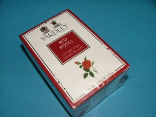 Yardley Luxury Soap Bar Red Roses Savon de Luxe 100g