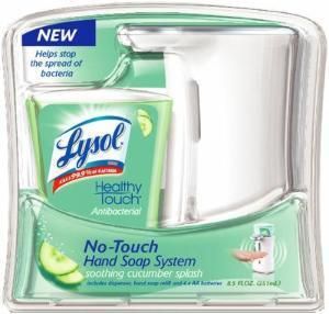 Lysol Healthy Touch No Touch Hand Soap System Soothing Cucumber Splash