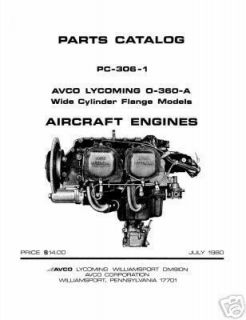 Lycoming Parts Catalog PC 306 1 O 360 A