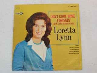 Loretta Lynn DonT Come Home A Drinkin Decca DL74842 Black Label RARE