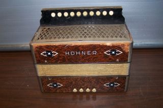 Vintage Hohner Button Accordion Key of C