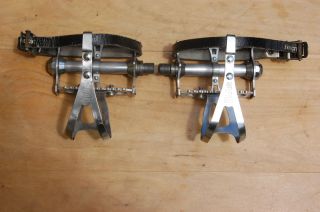 French Vintage Aluminium Lyotard Pedals Paturaud Cages Randonneur
