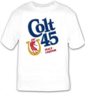 Colt 45 Malt Liquor Beer T Shirt New SM to 5XL