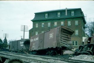 35mm Orig Slide Reading RR Wreck Macungie PA 1958