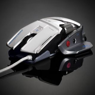 Mad Catz Cyborg R A T 7 Contagion White 6400dpi Gaming Laser Mouse