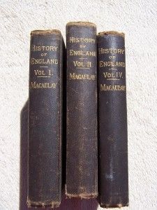 1880s History of England Vol 1 2 4 5 Macaulay