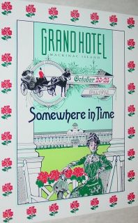 SOMEWHERE IN TIME Poster Mackinac Island Grand Hotel Christopher