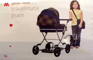 Maclaren Junior Owen TravelMate Pram Toy Doll Stroller Classic Vintage