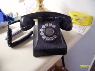 Mad Men Style 1950s Rotary Antique Telephone in Working Order