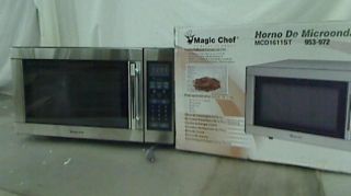 Magic Chef 1 6 CU ft Countertop Microwave in Stainless