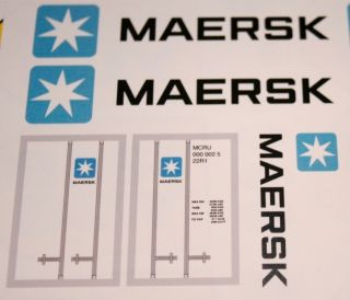 Lego Maersk Shipping Container Stickers 10219 1552 1651 10155 10133